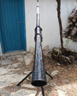 Black Colourful Swirls Didgeridoo